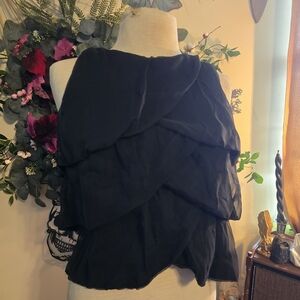 VTG 1950s/1960s Black Layered Sleeveless Top